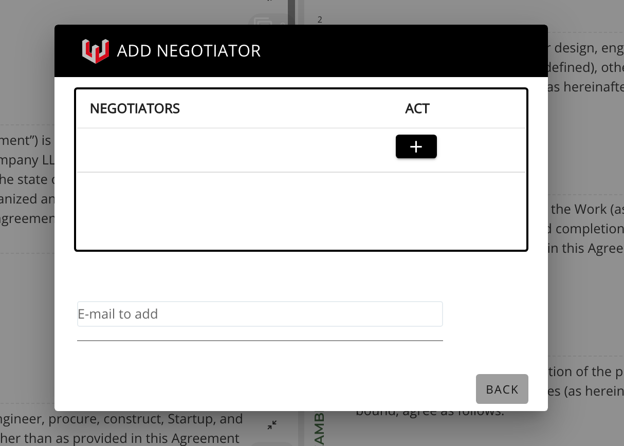 adding negotiators